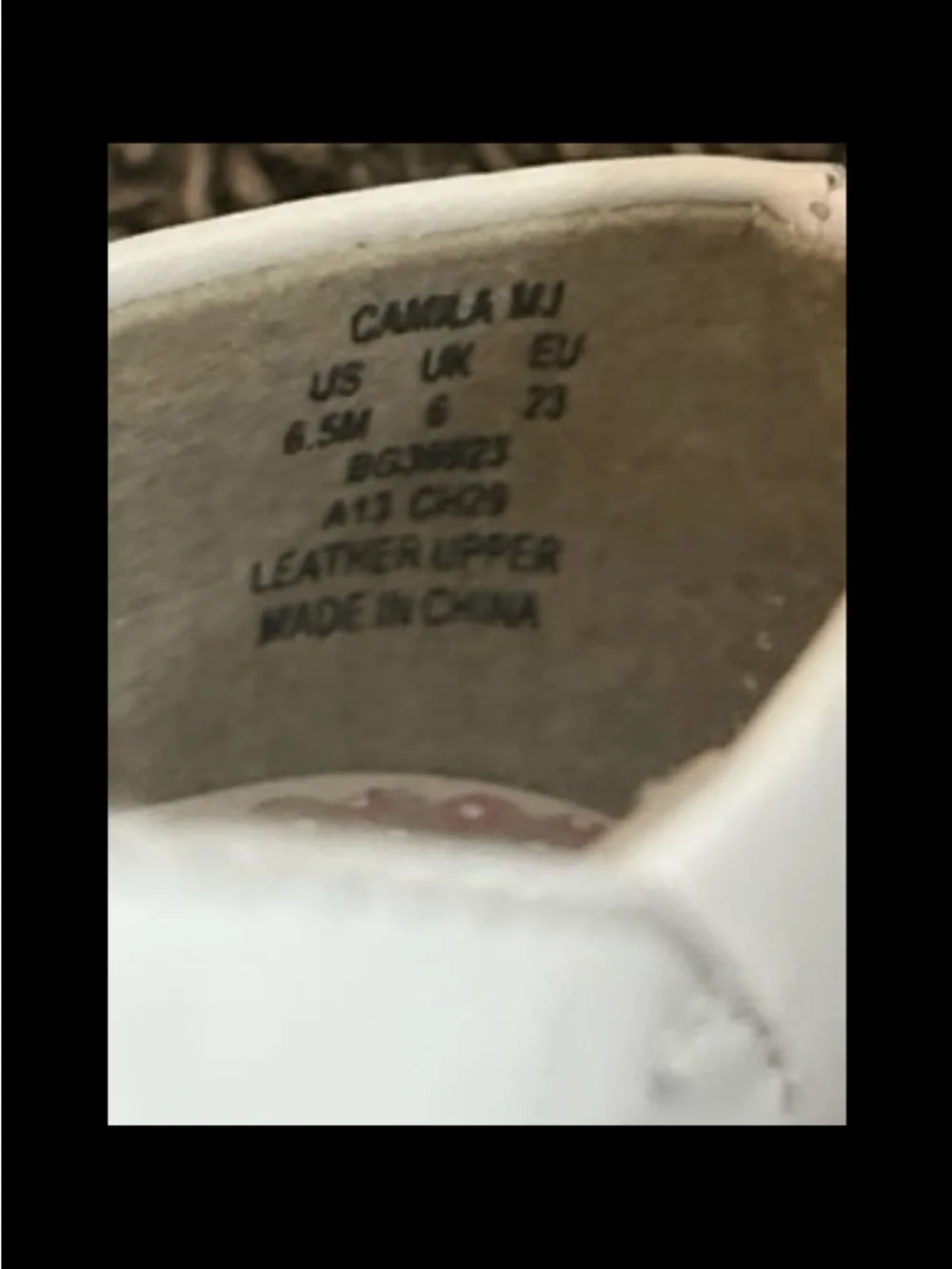 Stride Rite Camila White Leather Mary Jane Shoes Toddler Girl’s Size 6.5